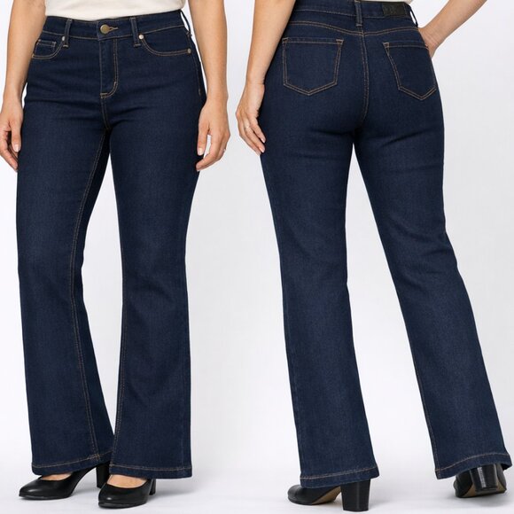 Anne Klein Denim - Anne Klein High Rise Bootcut Jeans Indigo Rinse 8P New